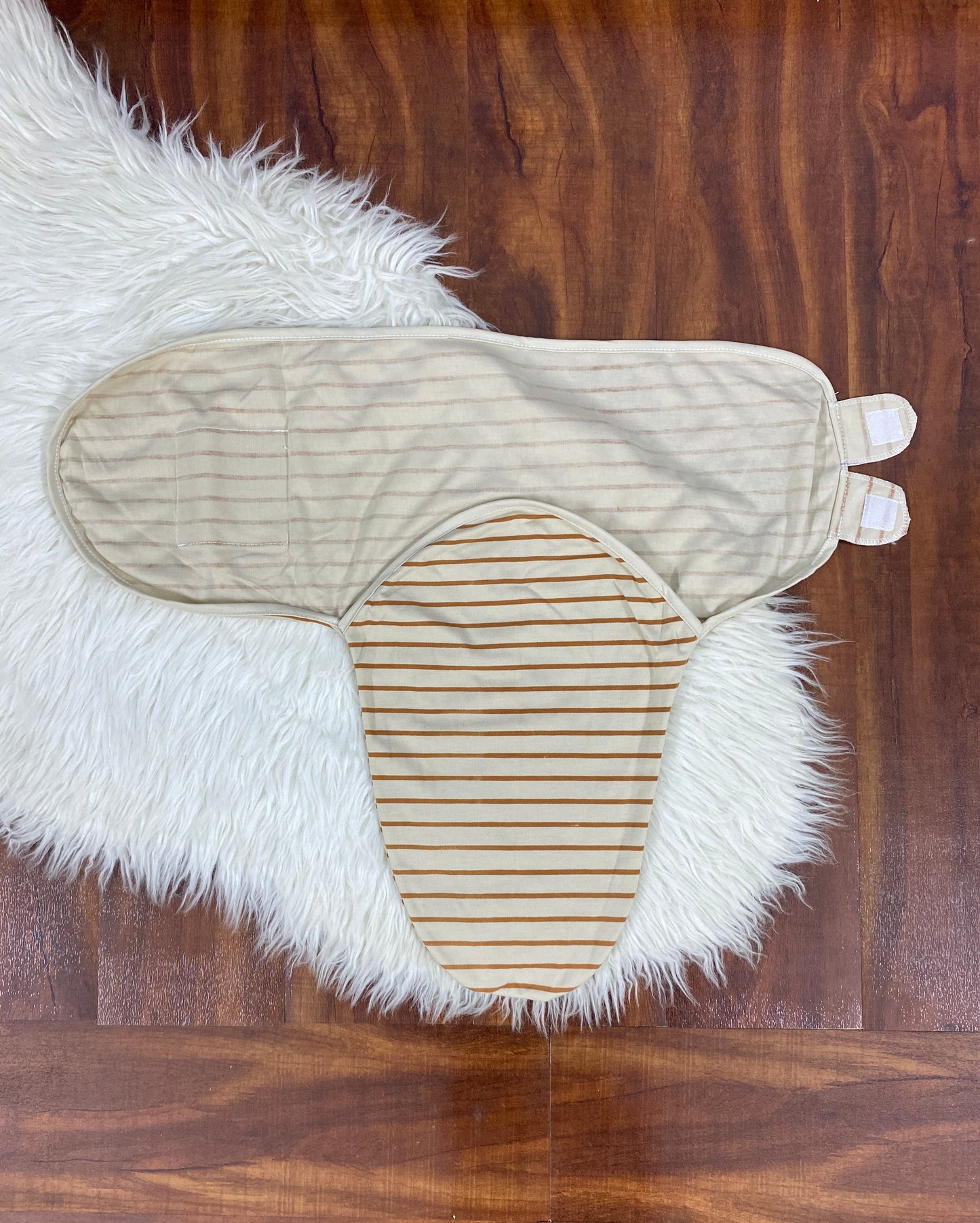 Baby Swaddle- Brown Strips