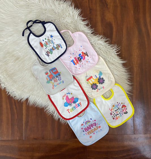 Baby Bibs 7 Piece Large