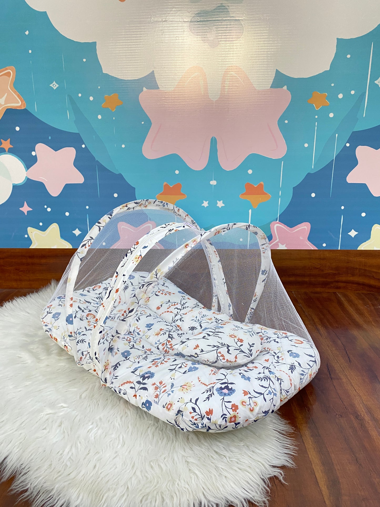 Premium Mosquito Bednet - Floral