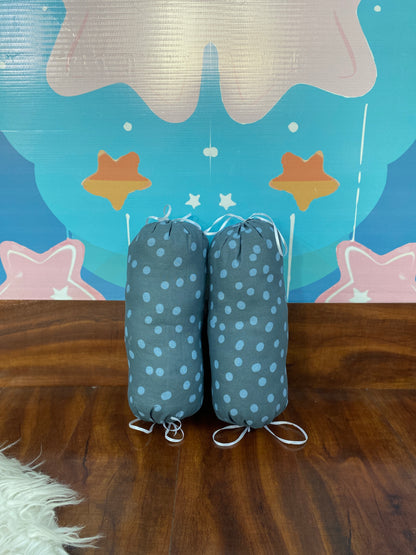 8 Pieces Bedding Set - Green & White