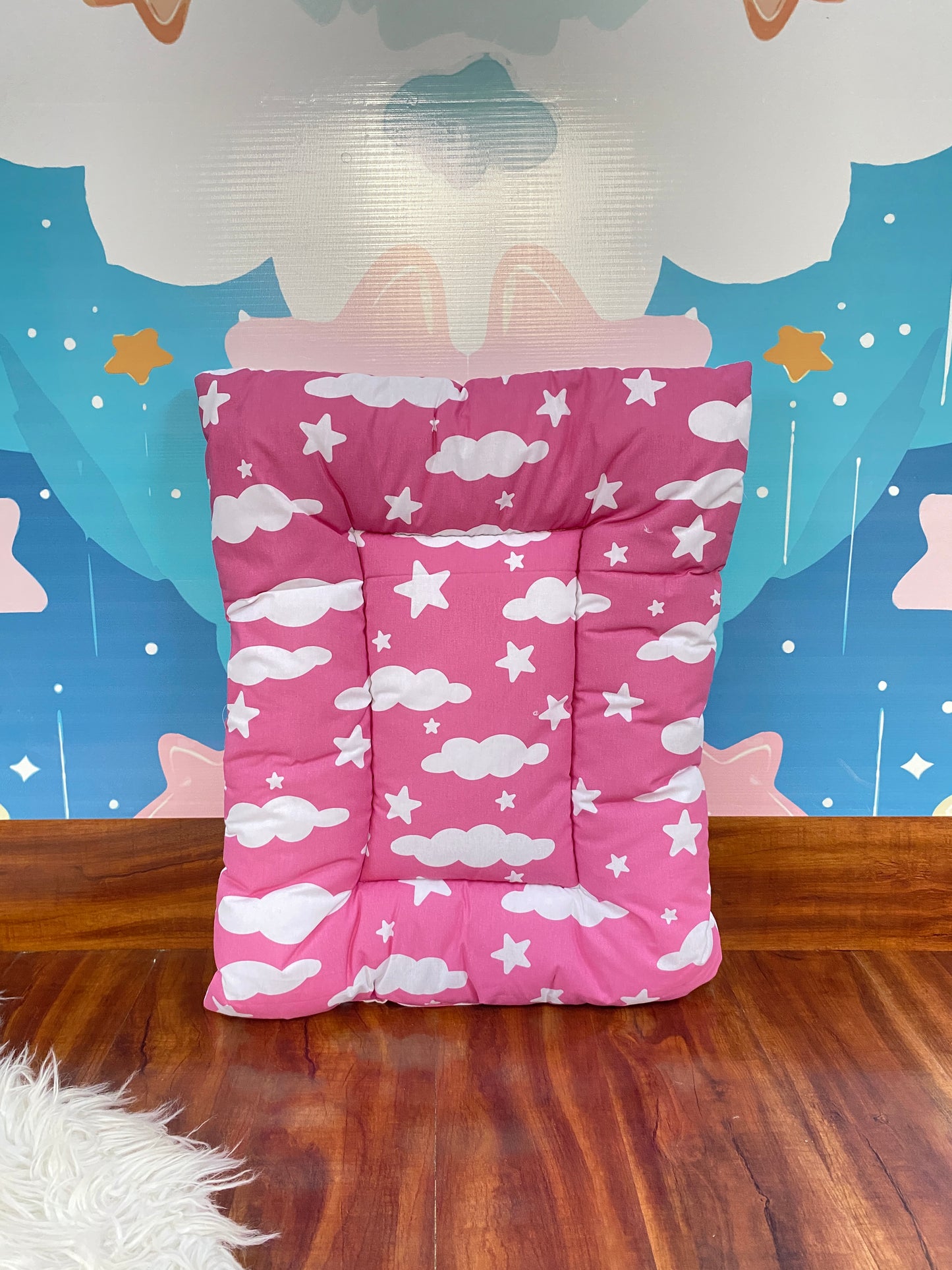 8 Pieces Bedding Set - Pink Clouds