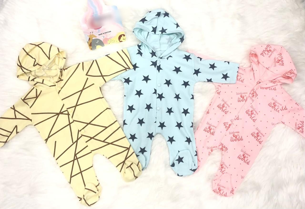 Baby Hooded Romper’s