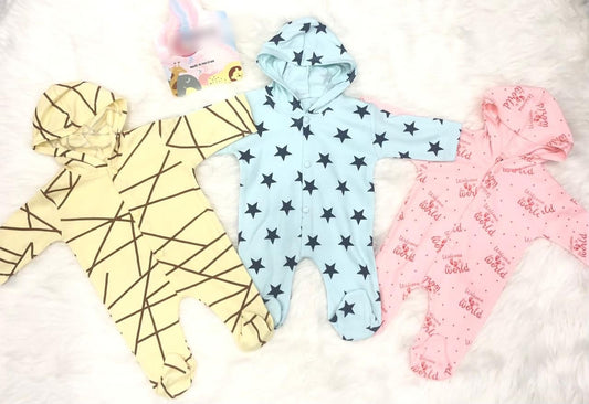 Baby Hooded Romper’s