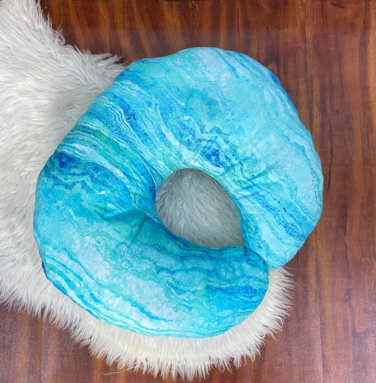 Nursing Pillow - Sky Blue Splash