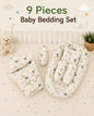 9 Pcs Bedding Set