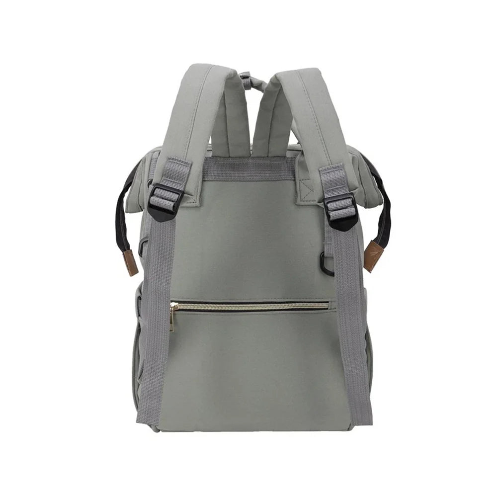 Multipurpose Outdoor Travel Light Purple Maternity Diaper Bag Baby Care Bag Gray Colour