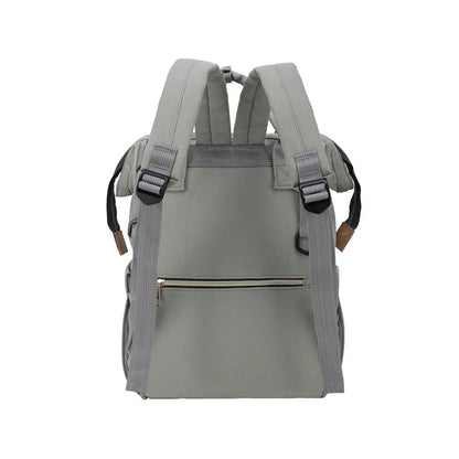 Multipurpose Outdoor Travel Light Purple Maternity Diaper Bag Baby Care Bag Gray Colour