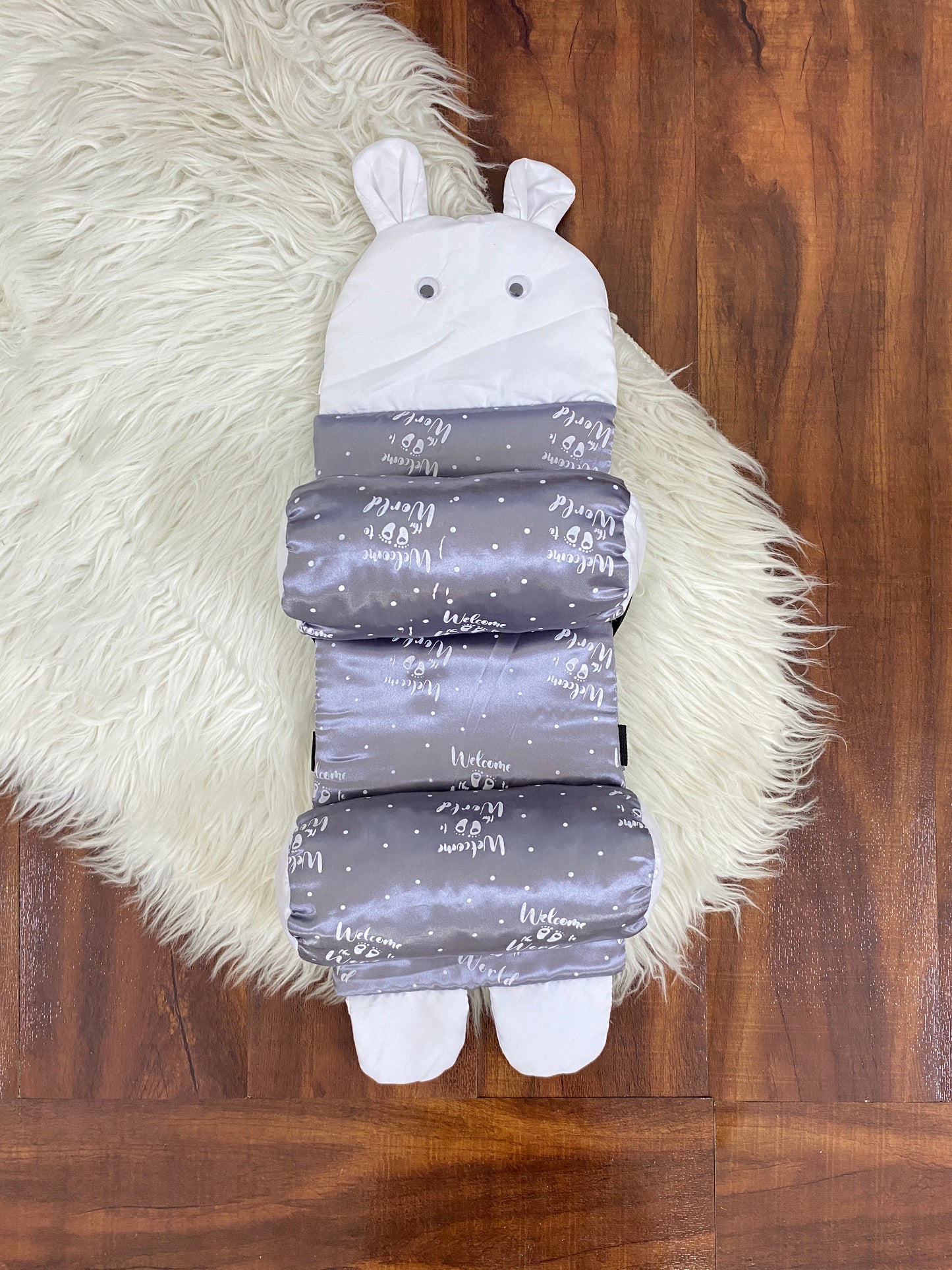 Baby Head Support Pillow- Silk - Grey