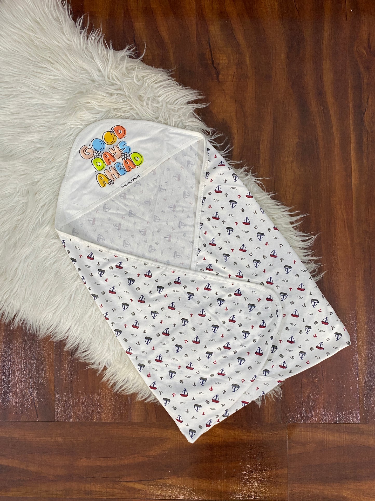 Baby Wrapping Sheet -White