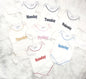 7 Pcs Romper’s Set Sunday to Monday