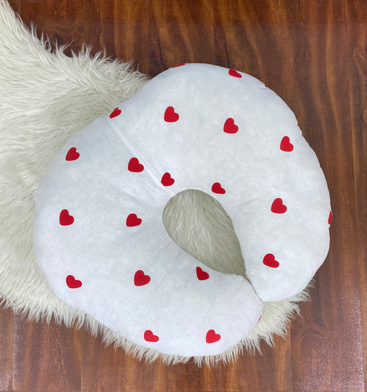 Nursing Pillow - Red Hearts