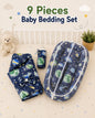 9 Pieces Bedding set