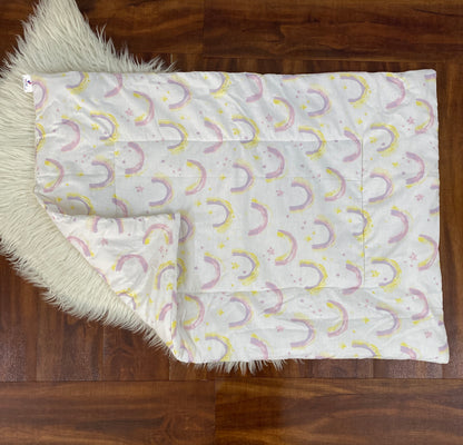 8 Pieces Bedding Set - White Rainbow