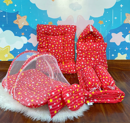 8 Pieces Bedding Set - Stars