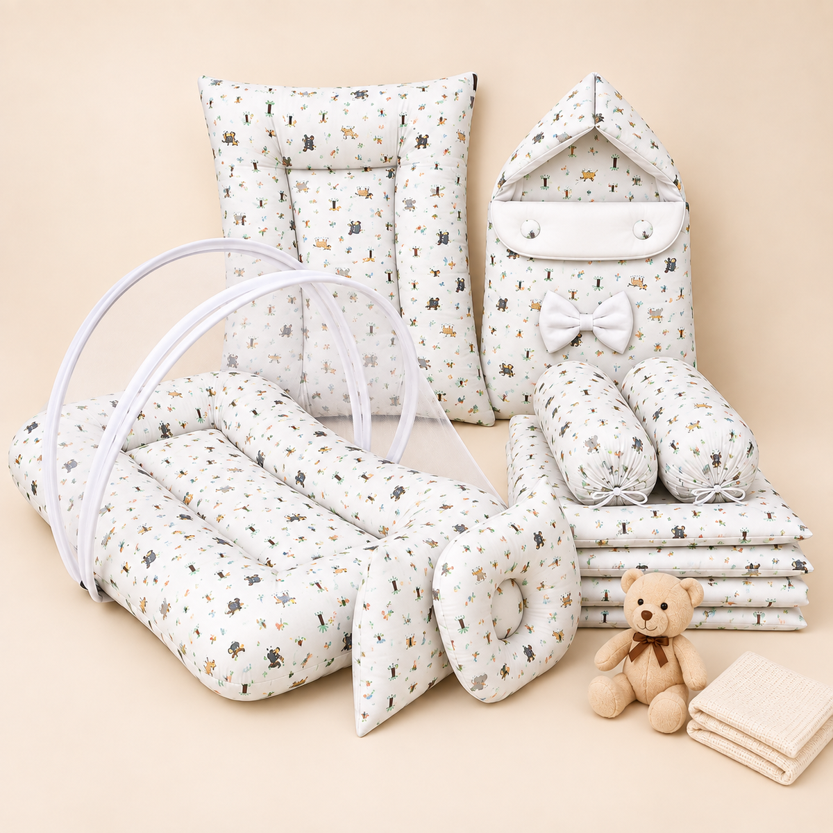 8 Pieces Bedding Set | Safari Theme
