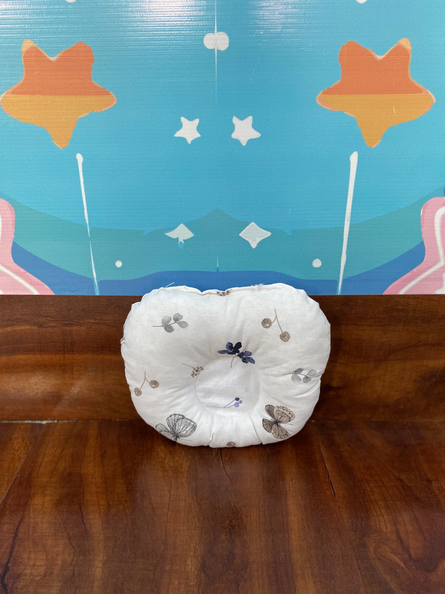 8 Pieces Bedding Set - Grey and white Butterflies