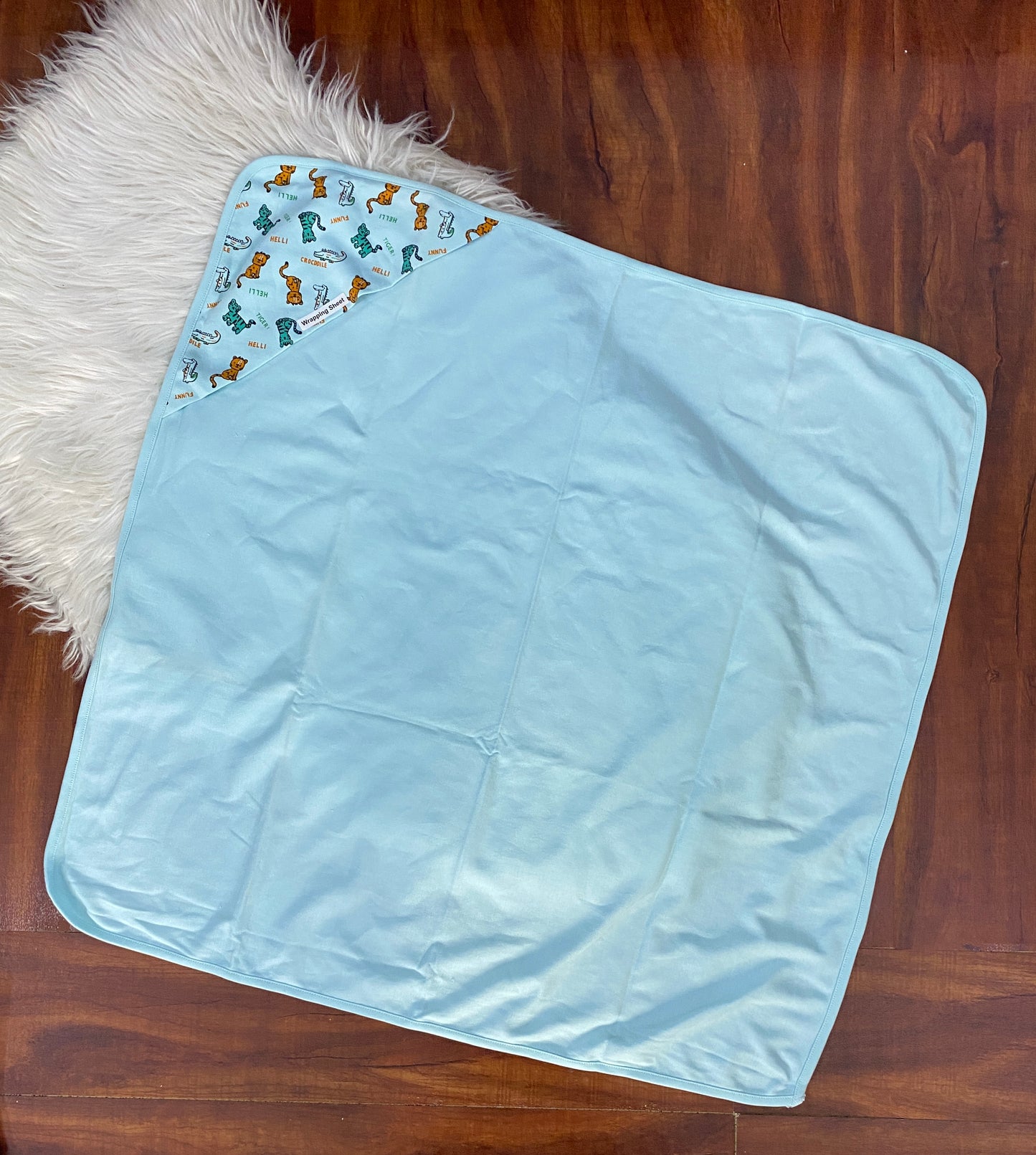Baby Wrapping Sheet - Blue