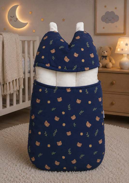 Baby CarryNest - Blue Teddy