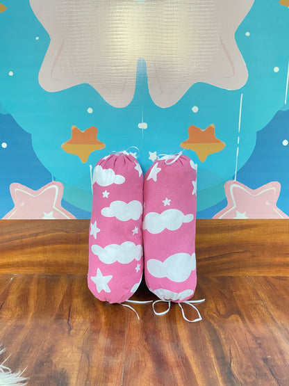 8 Pieces Bedding Set - Pink Clouds