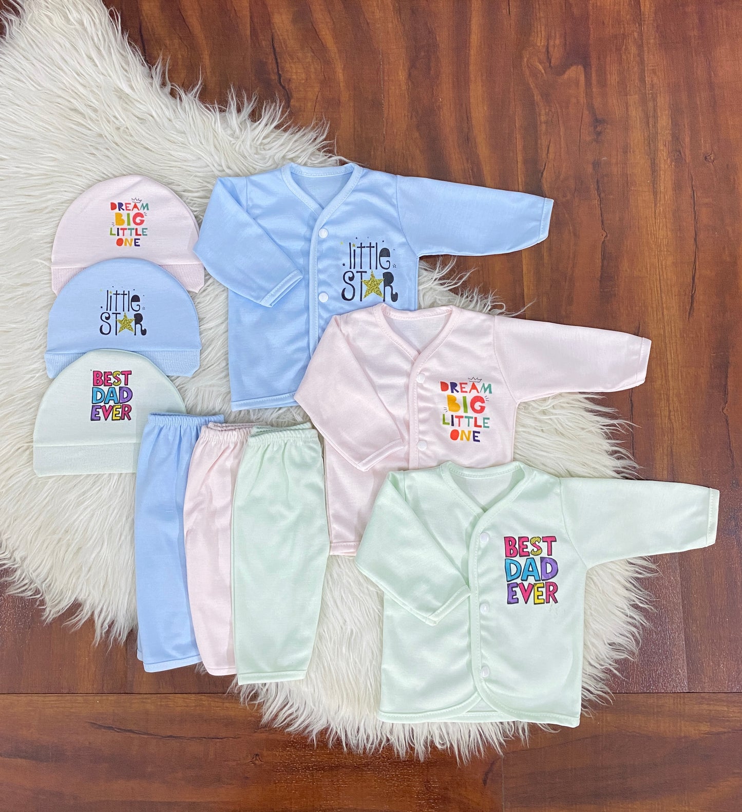 Baby Jhabla Set - Pack of 3