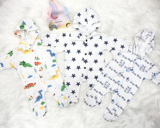 Baby Hooded Romper’s