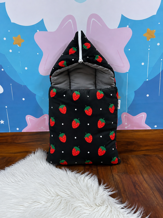 Cotton Carrynest Strawberry