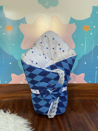 12 Pieces cotton Snuggle Bed - Blue