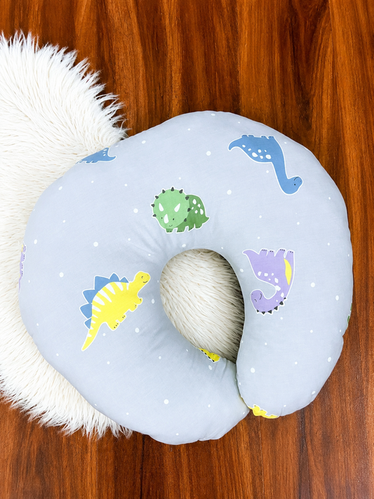 Nursing Pillow - Grey Dinosaur