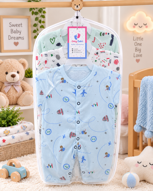 Pack of 3 Premium Baby Rompers