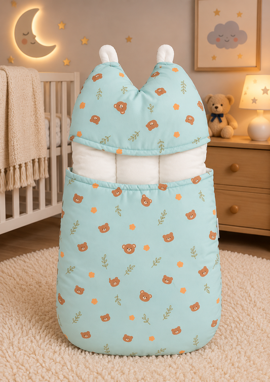 Baby Carrynest Cotton | Blue Teady