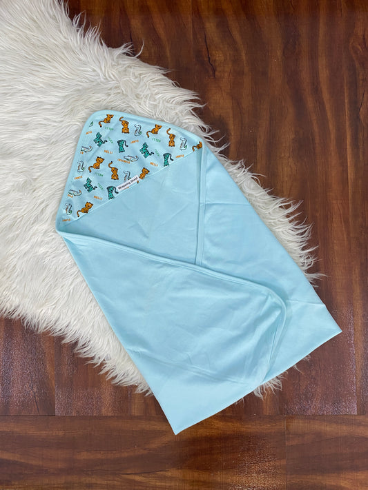 Baby Wrapping Sheet - Blue