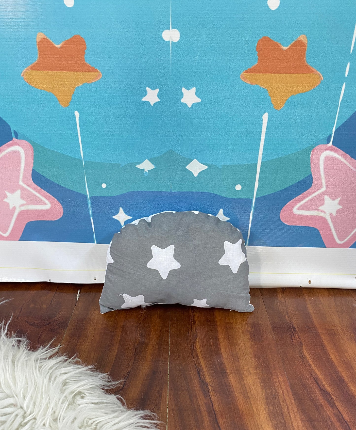 8 Pieces Bedding Set - Grey Stars