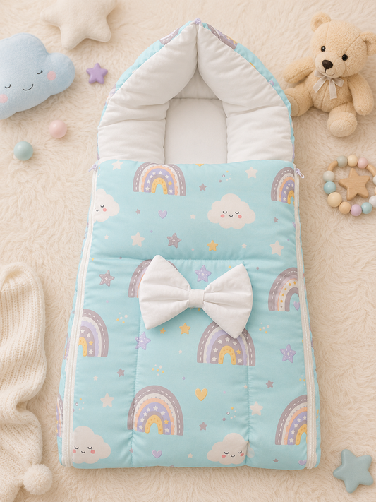 Cotton CarryNest | Blue Rainbow