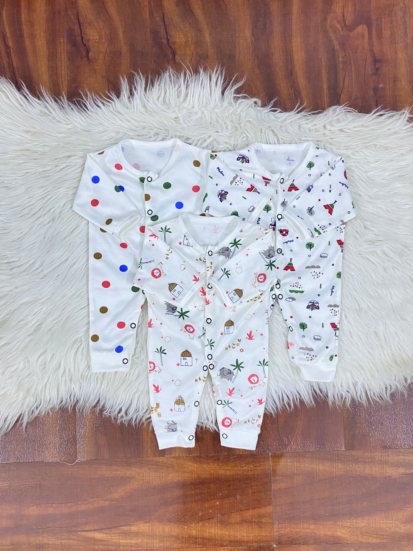 Pack of 3 Premium Baby Rompers