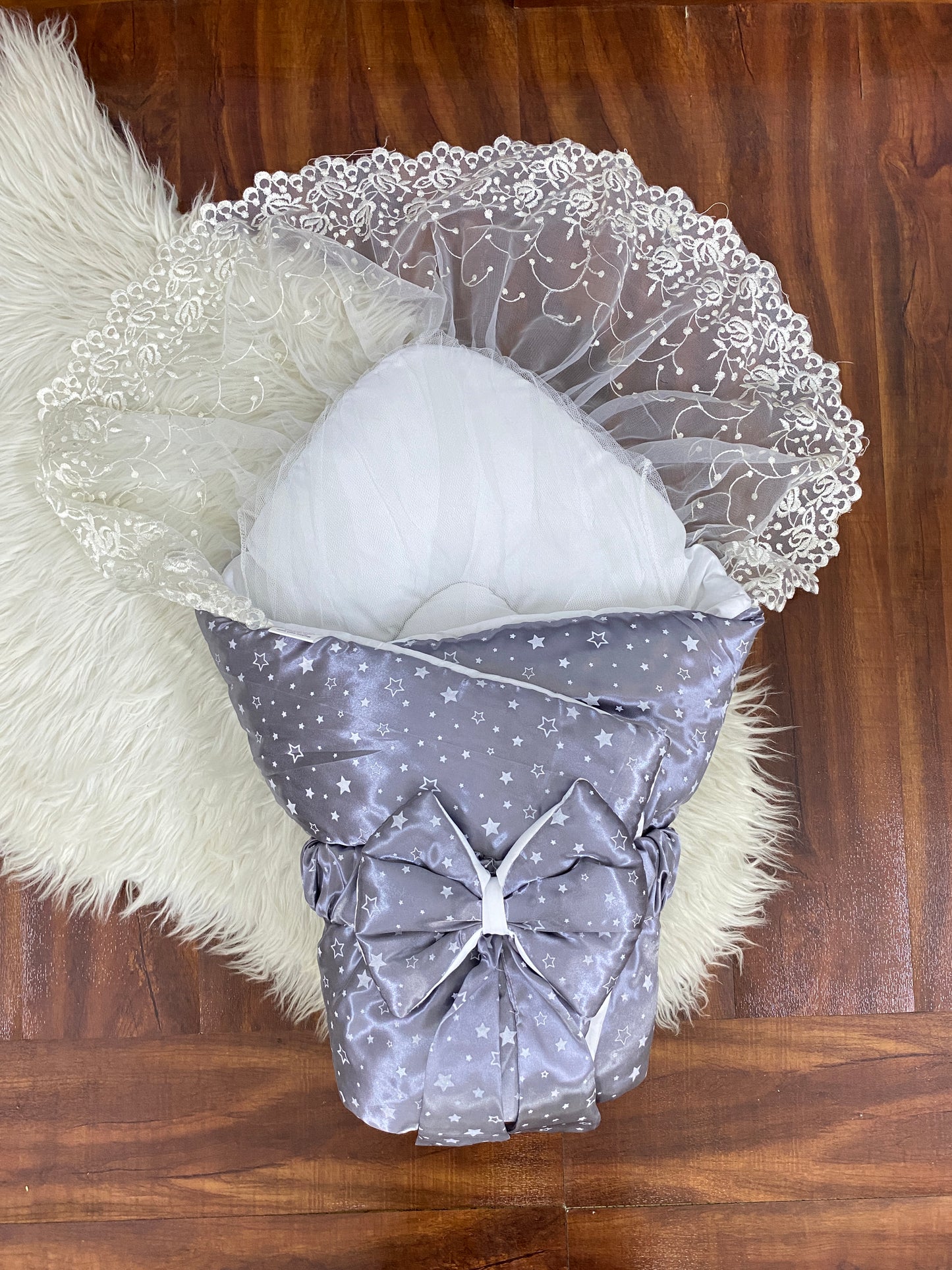 Baby Bouquet Style Carrynest - Silk - Grey