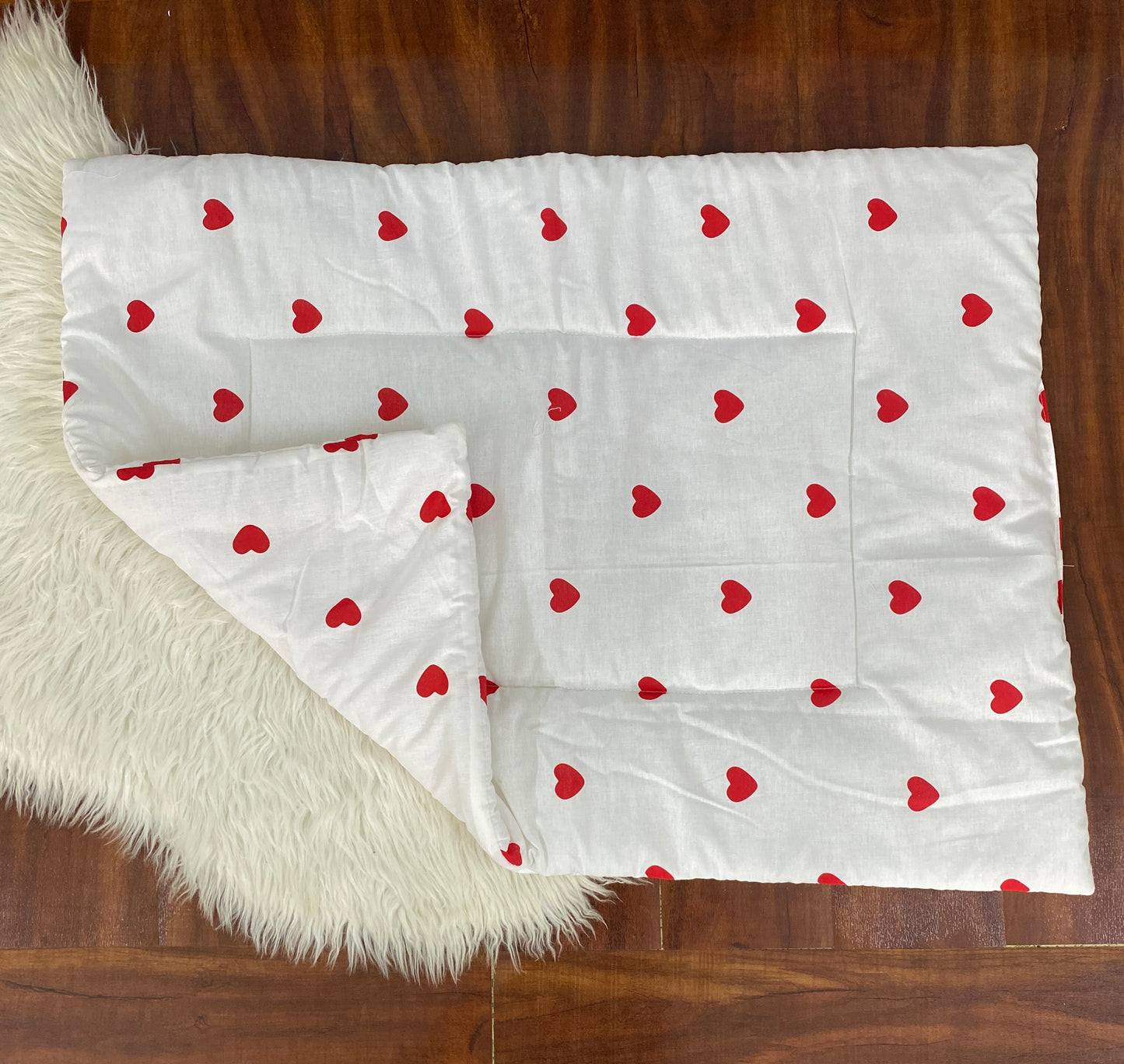 8 Pieces Bedding Set- Red Hearts