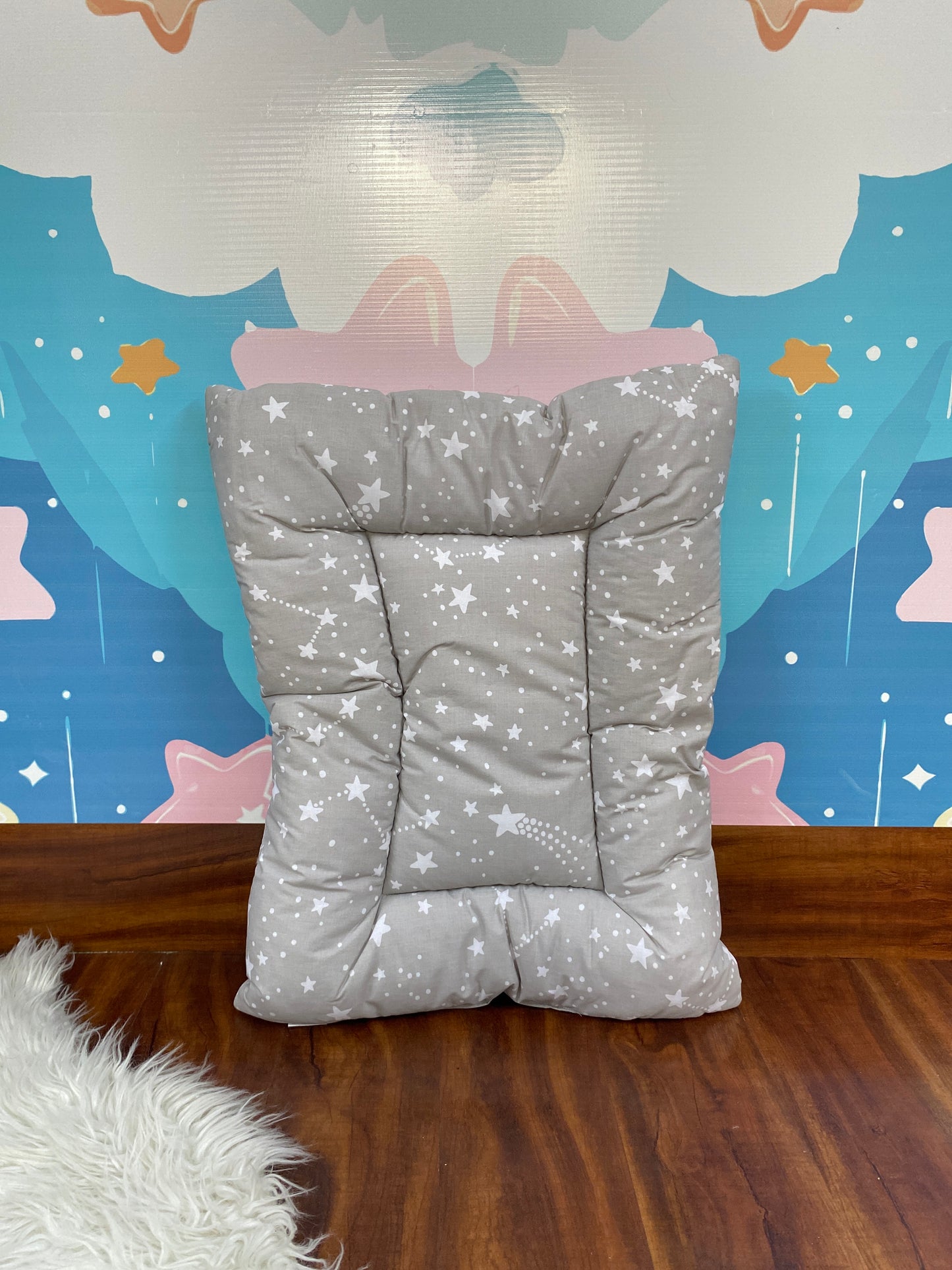 8 Pieces Bedding Set -Grey Stars