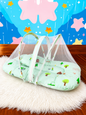 Premium Mosquito Bednet-Mint Green with Forest/Tree Print